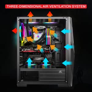 Case Cooler, ICE-211TG, gaming Cabinet