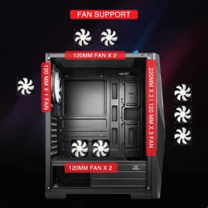 Case Cooler, ICE-211TG, gaming Cabinet