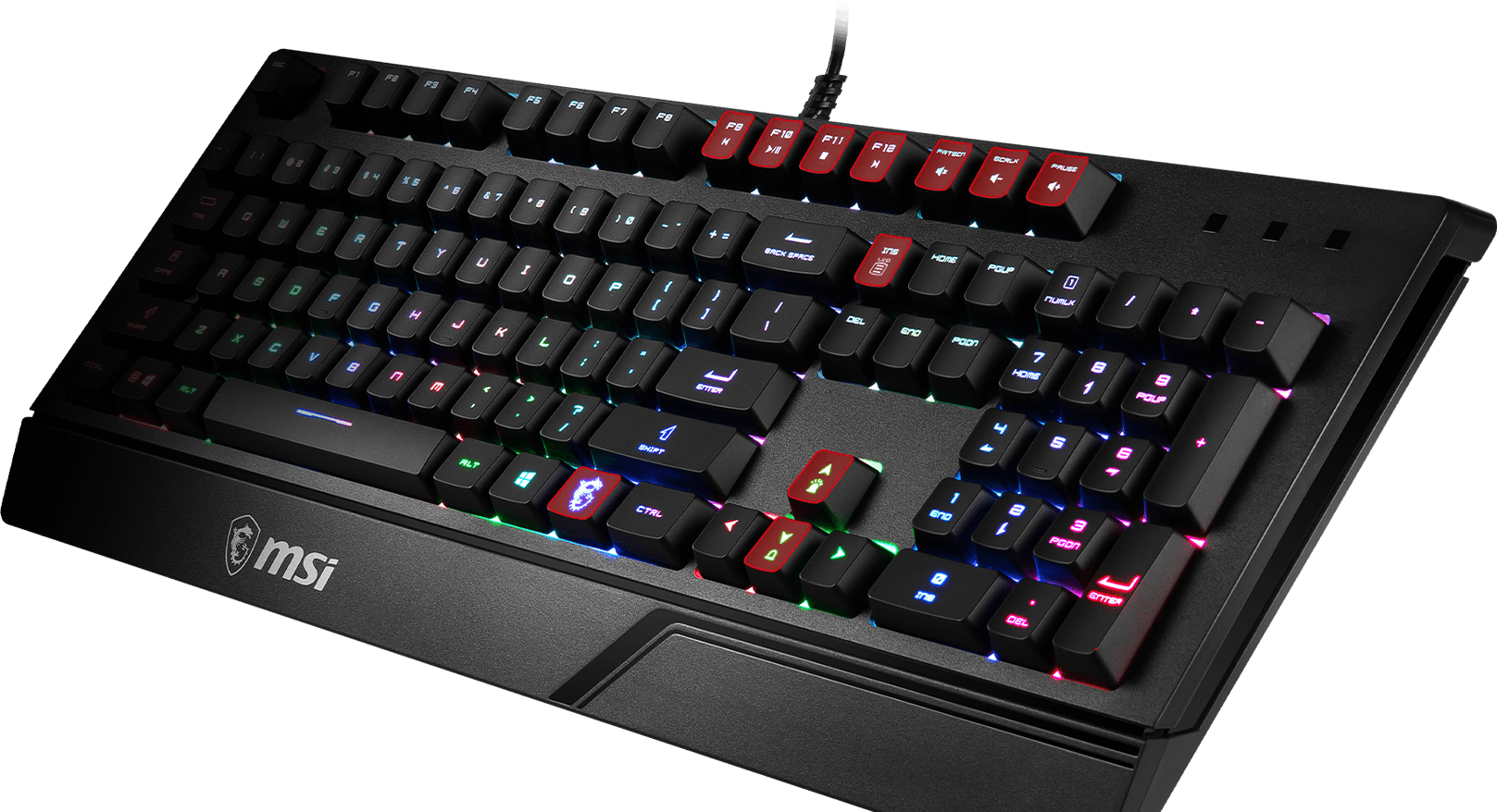 msi gk20 gaming keyboard design