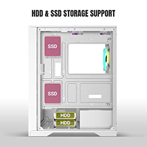 support hdd and ssd, storage support, ice 4000